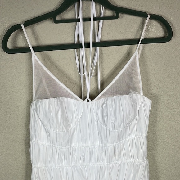 NWT Jonathan Simkhai Indy Bustier Maxi Dress White Bridal Wedding Vacation Sz 2 - Picture 6 of 14